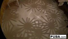 retro blonde babe teases big tits pussy in sexy solo