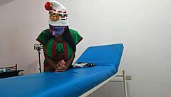 waiting in goblin costume at massage parlor for boyfriend's hot ride