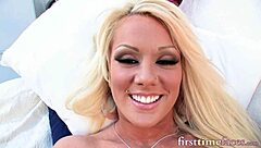 first-timer amber's huge tits bounce while fucked missionary!