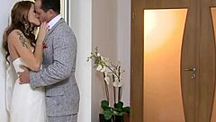 Bride sneaks cheat fuck with best man pre-wedding creampie