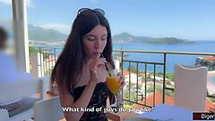 Interview with Pornstar Katty West Leads to Rough Outdoor Sex Cum on Ass