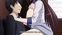 hentai boss bent over takes monster cock anal creampie doggystyle moaning