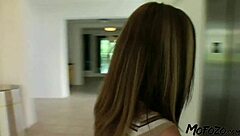 Whoa, 18-Year-Old Brunette Takes Monster Facial from Daddy Dick!