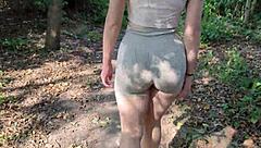 heart racing caught pounding curvy redhead deep in italian woods