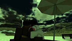 bitch with big ass and tits takes beach creampie from black bull