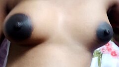 Pregnant Woman Shows Pussy and Boobs on Bed