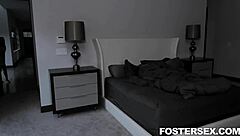 Thief Lillian Stone Punishes Petite Elle Voneva's Big Ass in Garage