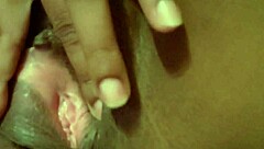 new toy vibrator buzzes my big juicy clit