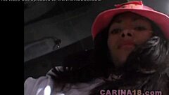 Carina 18 Fingers Dripping Pussy Orgasm In Bathroom Comfort Room!