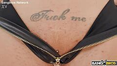 brunette deepthroats before anal pounding