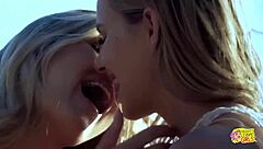 Summer breeze ignites outdoor lesbian passion