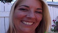 Chubby Blonde MILF Mommy Shakes Big Ass and Tits