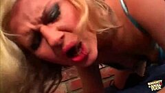 Aaralyn Barra's deep throat begs rough ramming