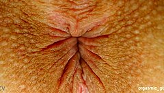 Pulsating Anal Orgasm Contractions Up Close in Tight Asshole