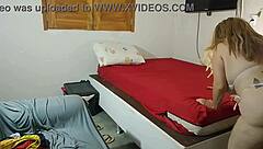 i sneaked into the bathroom to help the sexy latina bookworm and we fucked hard with her small tits bouncing