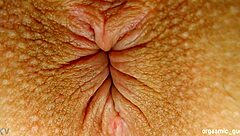 Pulsating Anal Orgasm Contractions Up Close in Tight Asshole