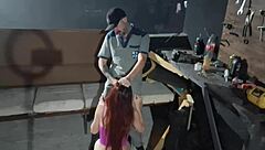 took my car to mechanic and he fucked me in the back