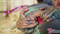 tattooed goth punk fingers pussy ass toys gaping prolapse alt masturbation frenzy