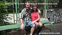 Old Timers Snag Hot Teen 18+ At Basketball Court