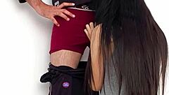 horny college teen's first big cock pussy stretch hindi