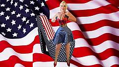 All-American Granny Pounds Herself to Orgasm with Thrusting Vibrator