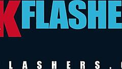 pissed off horny british babe flashes shaved pussy fingering public streets 😡🔥