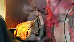 redhead aubrey bigbabe304 slobbers deepthroat big black cock sloppy wet cum 👅🍆💦