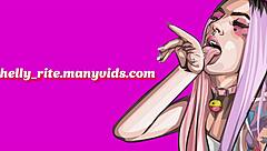 i love giving footjobs with my skinny tattooed feet pov