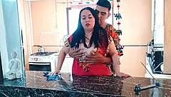 check out this homemade kitchen doggystyle pounding session