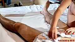 after oral i powdered and diapered the big baby sub