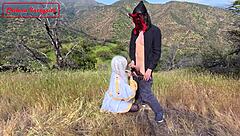 Friren's wild cosplay cowgirl ride ends in cum feast!