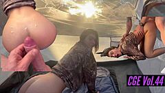 Aubry Babcock's Petite Latina Body Rocks Outdoor Truck Fuck