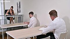 headmaster mr perry dp gangbang office bent over shaved pussy student heels 👨‍🎓🍑🔥