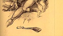 vintage sketches capture erotic antique passion