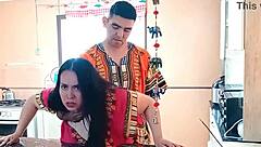 check out this homemade kitchen doggystyle pounding session