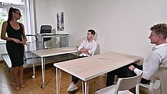 headmaster mr perry dp gangbang office bent over shaved pussy student heels 👨‍🎓🍑🔥