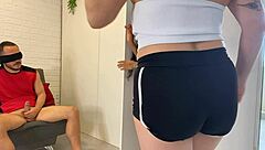 wife hides girlfriend in closet surprises husband with threesome fuck