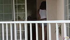 Astonishing Ebony Lesbians Drill Shaved Pussies With Big Dildo