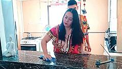 check out this homemade kitchen doggystyle pounding session