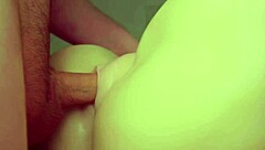 Licking cum from tight pussy closeup amateur threesome doll fun