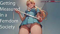 Measured Up in Femdom Chastity Cage!