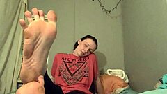 My dirty white girl feet fetish fun