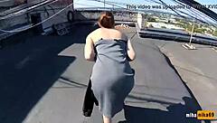 Wanna see this Russian bitch hammered by monster cock on the roof?