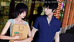 brunette indian plays teasing ass game at home