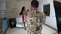 behind the scenes fun with stunning iara alves showing off her curves