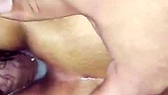 indonesian wife smooth body tempts stranger for secret creampie ride