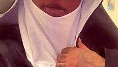 Nun hazelnut celebrates spooky halloween night