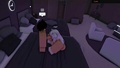 roblox hotel room roleplay turns into steamy self fuck story