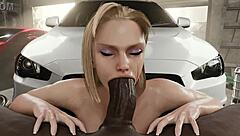 Cammy craves big black cock creampie in her wet ass