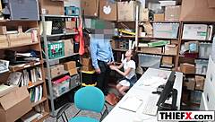 cop's massive cock punishes burglar over garage punishment